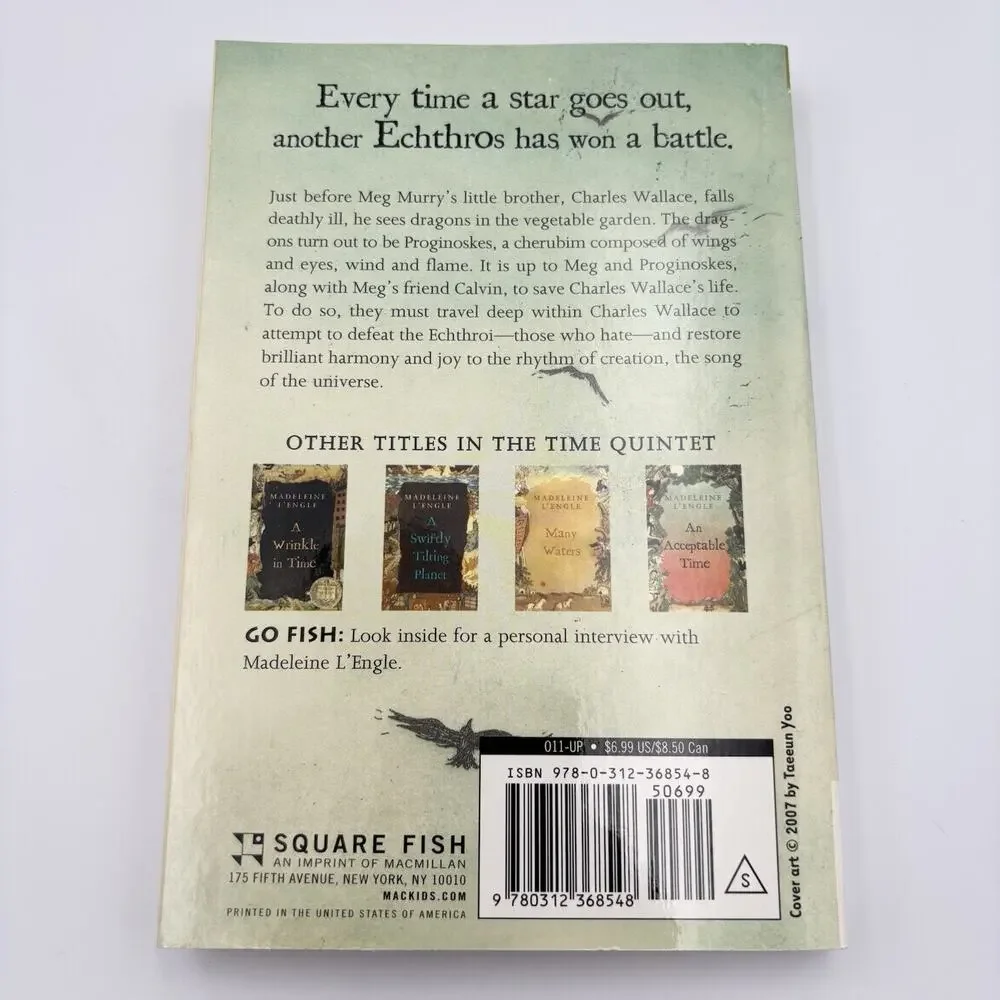 The Time Quintet Madeleine L'Engle 5 Book Complete Paperback Set Square Fish
